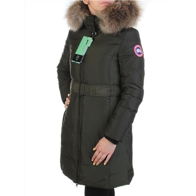 YW-17013 SWAMP Пальто женское зимнее (био-пух, натуральный мех лисицы)