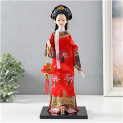 Кукла коллекционная «Китаянка в национальном платье», 28×12.5×12.5 см, МИКС