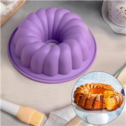 Форма для выпечки «Немецкий кекс. Завиток», 20×8,5 см, цвет МИКС
