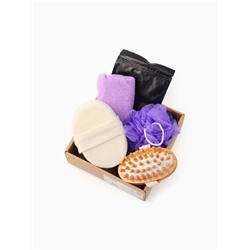 Подарочный набор «Этель. Ты космос», полотенце 30×60 см, мочалка, массажёр