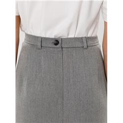 Юбка светло-серая с карманами