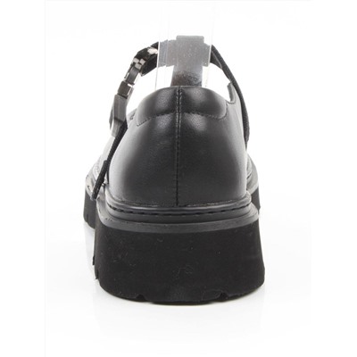 06-DLG06-1 BLACK Туфли женские (натуральная кожа)