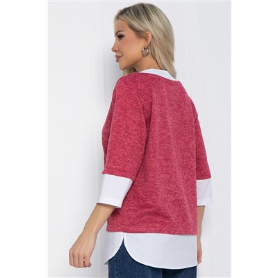 Джемпер Нежный акцент (коралловый) Б12617-4