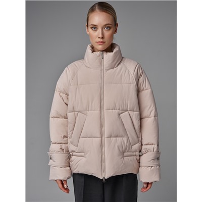 Пуховик женский бежевый