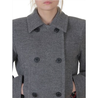 NWa0137-1 GRAY Полупальто демисезонное женское (шерсть)