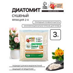 Диатомит «Рецепты Дедушки Никиты» сушеный, фр 2-4, 3 л