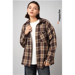 Рубашка женская в клетку Happyfox