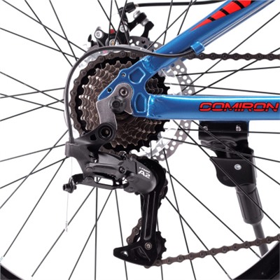 Велосипед 24" рама 13" 7sp COMIRON REBEL сине-красный