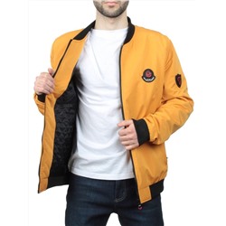 EM25056-2 YELLOW Куртка-бомбер мужская демисезонная (100 гр. синтепон)
