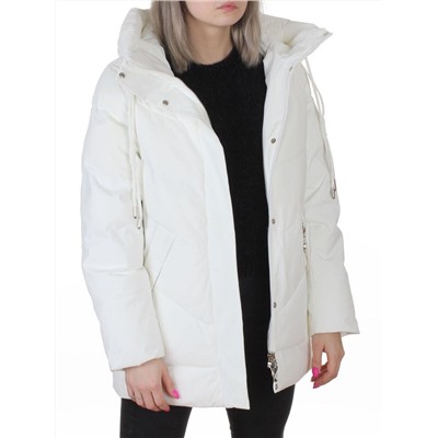 YR-6612 WHITE Куртка зимняя женская (150 гр. холлофайбер)