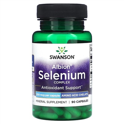 Swanson, Albion Selenium Complex, 200 мкг, 90 капсул