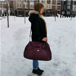 Дорожная сумка П7091 (Бордовый)