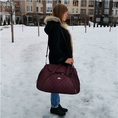 Дорожная сумка П7091 (Бордовый)