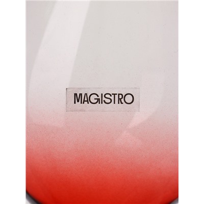 Бокал для вина Magistro «Иллюзия», 540 мл, 10×24 см, стекло, красный