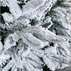 Искусственная ёлка заснеженная «Зимнее волшебство. Уральская», 180 см, d нижнего яруса 110 см, 740 смешанных веток на крючках