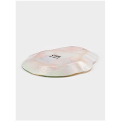 Блюдо сервировочное Доляна «Пасха. Милые цыплята», 23×19×1.5 см, стекло, разноцветное