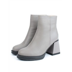 04-M3-9206 GRAY Ботильоны зимние женские (натуральная кожа, натуральный мех)