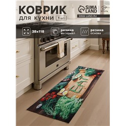 Коврик для кухни «Этель» EAT, 38×118 см