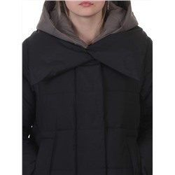 A610 BLACK Пальто зимнее женское со съемным жилетом (200 гр. био-пух)