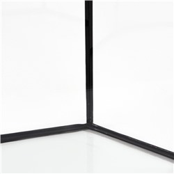 Аквариум «Восьмигранный» с крышкой, 50 л, 33×33×60/67 см, чёрный