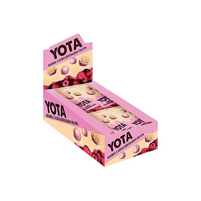«Yota», драже хрустящий шарик в малиновой глазури, 40 г (упаковка 16 шт)
