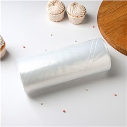 Мешок кондитерский, h=55 см, рулон 100 шт, 55×25 см, прозрачный
