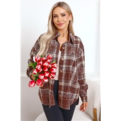 Рубашка Вивиан (коричневая) Б15486-45М