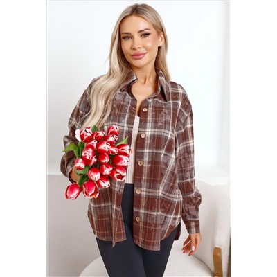 Рубашка Вивиан (коричневая) Б15486-45М