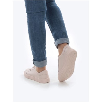 05-PDA175-3 BEIGE/PINK Кроссовки женские (натуральная кожа)