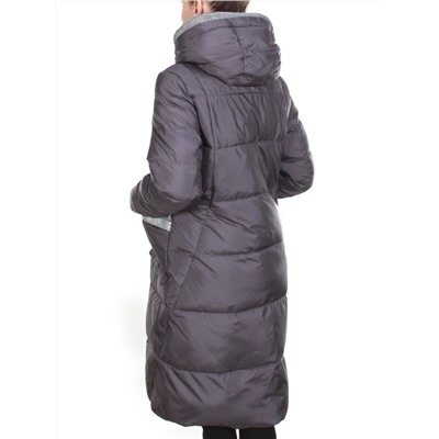 2115 DARK GRAY Пальто зимнее женское MELISACITI (200 гр. холлофайбера)