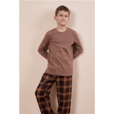 Пижама футболка с длинным рукавом и брюки М225109кк