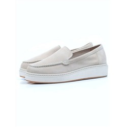 03-5060-5 BEIGE Лоферы женские (натуральная замша)