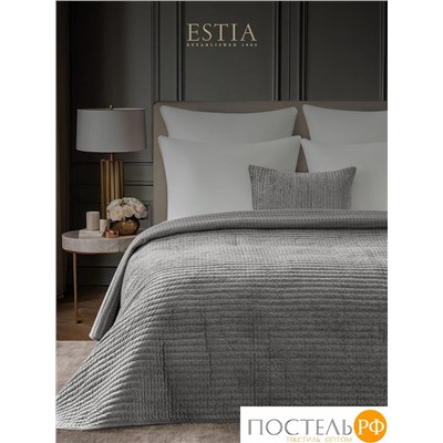 Estia ЭЛА темн.сер. Покрывало 240х260, 1 пр., 100% полиэстер