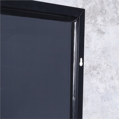 Зеркало в алюминиевой раме напольное/настенное 550х1650 black /HLQW-AM09007 /уп 1/