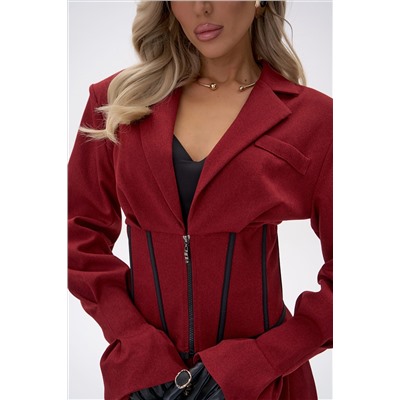 Пиджак – корсет Джуди (бордовый)