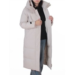 A8356 BEIGE Пальто зимнее женское (200 гр. холлофайбер)