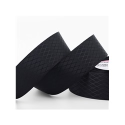 Лента декоративная «Ромбы», 25 мм, 9.1±0.5 м, чёрная