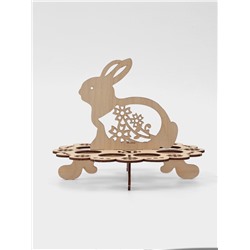 Подставка для яиц пасхальная Доляна «Зайчик», 8 ячеек, 20×16 см, дерево