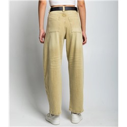 Джинсы #КТ89521, песочный