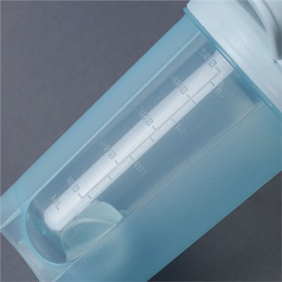 Бутылка/Шейкер COOLRAY SHSB-500 голубая, для спортивного питания 500ML/уп60