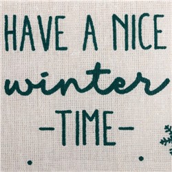 Кармашек текстильный «Этель Winter time», 2 отделения, 41×20 см