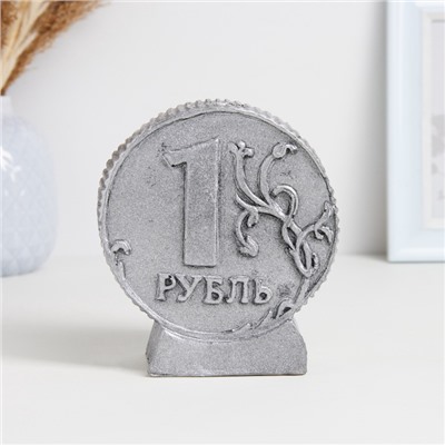 Копилка для денег «Рубль», полистоун, 11×5×13 см