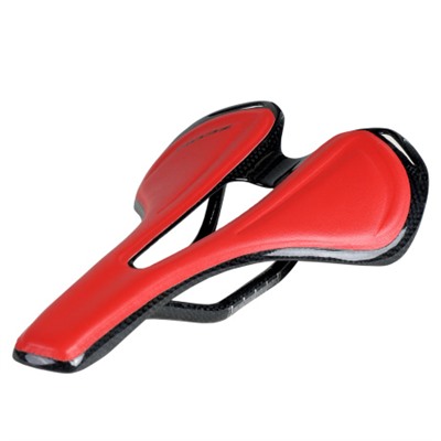 Седло велосипедное MTB карбоновое ZEON IREMEL TX-05R 275X143мм вес 120+/- 5 гр. красное  /уп 20/
