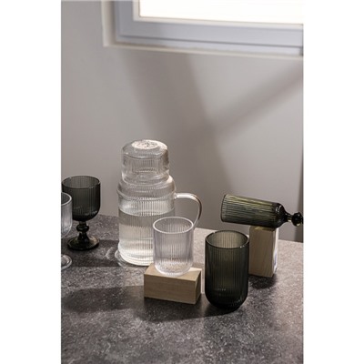 Стакан Magistro «Грани», 400 мл, 8×13 см, стекло, графитовый