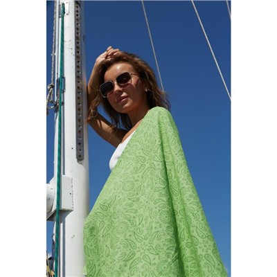 Полотенце пляжное «Этель. Персия», 90×170 см, 150 г/м², зелёное