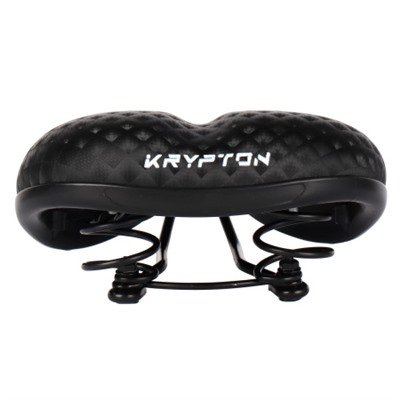 Седло велосипедное комфортное KRYPTON KRPT-153-N841D, размер: 255x210 /уп 20/