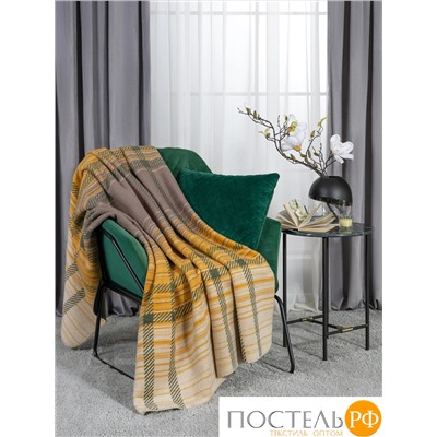 CASSIA ТРАБЗОН коричн Плед 130x180, 1 пр., 60% хл., 40% акрил