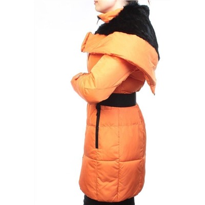 M12-356 ORANGE Пальто зимнее женское (холлофайбер)
