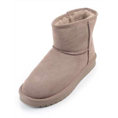 04-PF5854-4 GRAY/BEIGE Угги женские (натуральная замша, 100% шерсть)