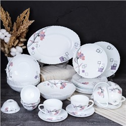 Столовый набор 36 предметов / 36/LHP-FW4 (6834) /уп 2/ Абстракция геометрия